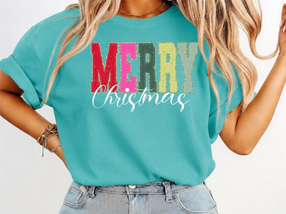Christmas Holiday Brushstroke T-shirt: A Festive Graphic for T-Shirt Designs