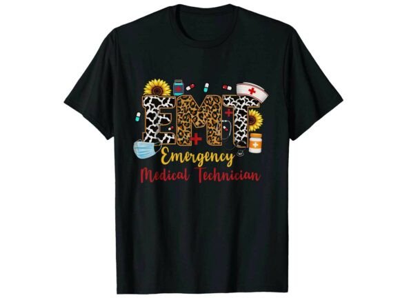 EMT Medical Technician Paramedic T-Shirt Graphics
