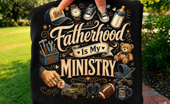 Fatherhood is My Ministry T-shirt Png: A Graphics Gem