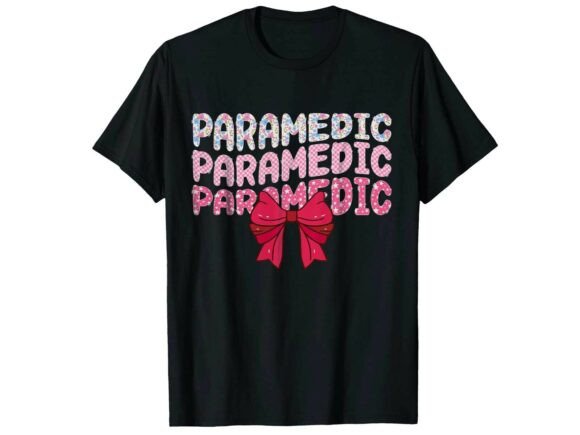 Pink Bow Pride Paramedic T-Shirt: A Graphics Gem for T-Shirt Designs