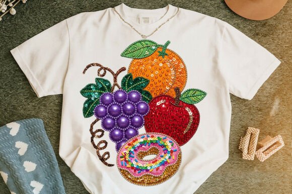 Review: Glitter Summer Fruits T-shirt Design