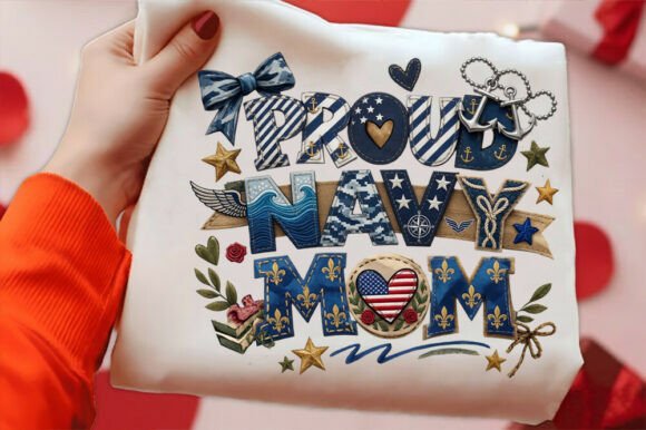 Review: Proud Navy Mom T-shirt Graphics for Branding