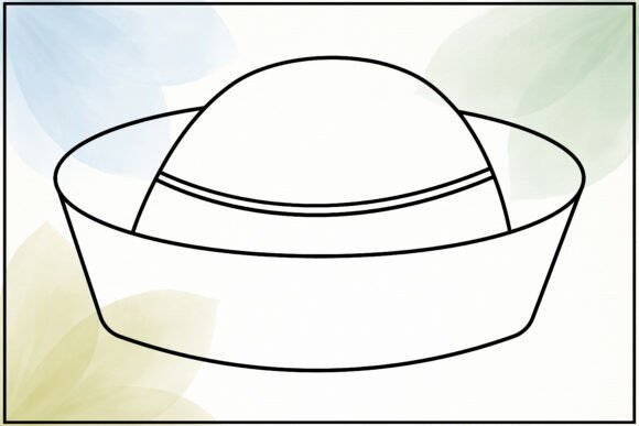 Sailor Hat Line Art: A Versatile Graphic for Crafters