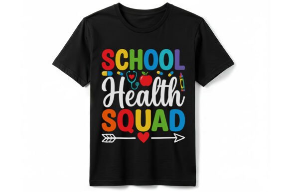 School Health Squad T-Shirt: A Vibrant Graphic for Your Content