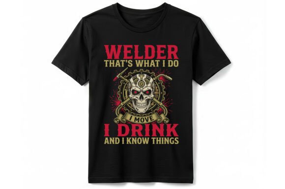 Skull Welder Humor T-shirt: A Bold and Witty Design