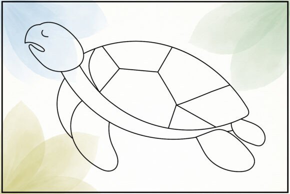 Turtle Face Side View: A Versatile Graphics Illustration