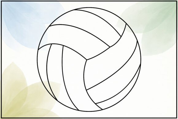 Volleyball Line Art: A Versatile Graphic for Creative Projects