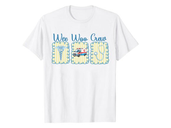 Wee Woo Crew Paramedic T-Shirt: A Fun Graphics Asset