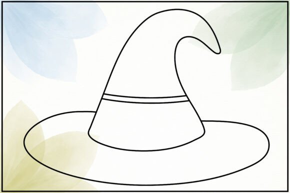 Witch Hat Line Art: A Versatile Graphic for Creative Projects